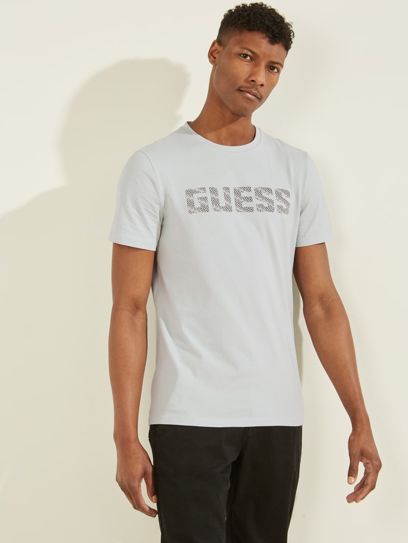 Grey Men's Guess Magick Logo Tee T Shirts | 5167430-PF