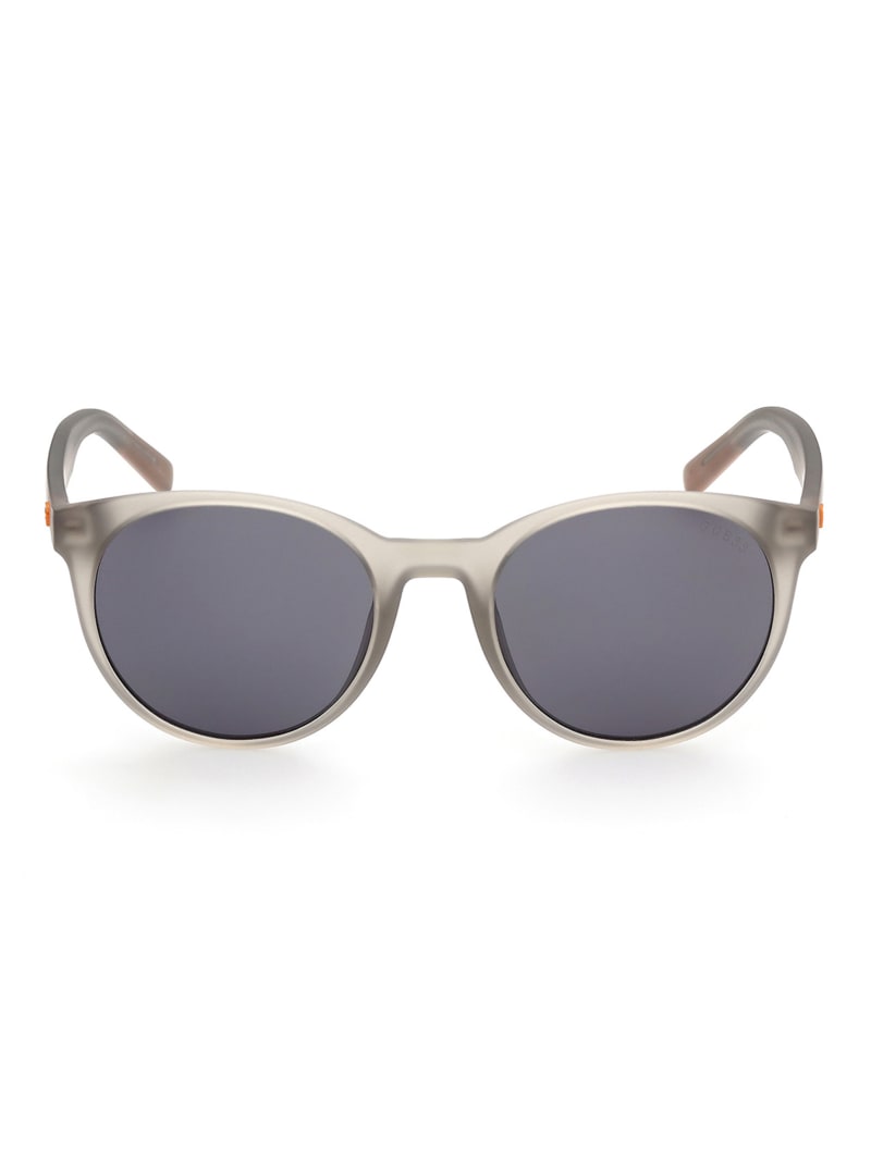 Grey Men's Guess Round Sunglasses | 3546179-JU