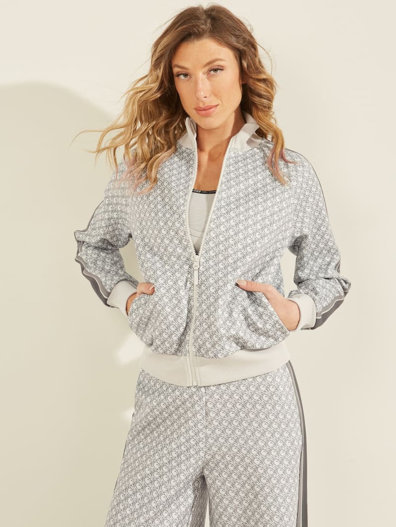 Grey Women's Guess Barbara Zip-Up Jackets | 8076152-MG