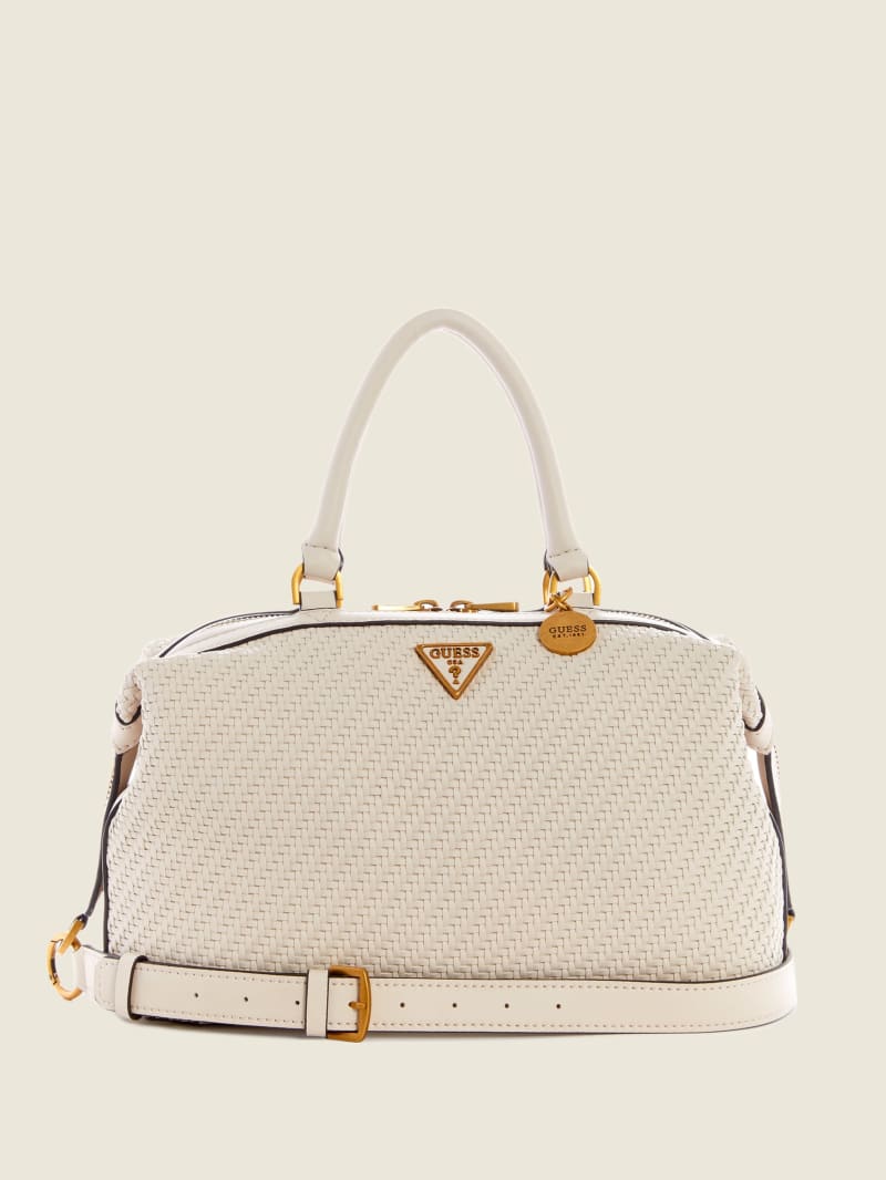 Grey Women's Guess Hassie Soho Satchel Bags | 4536728-TG