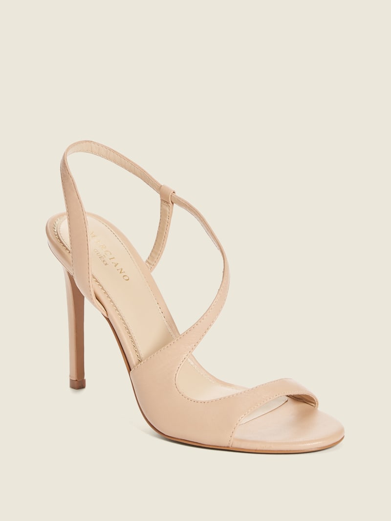 Light Beige Women's Guess Futura Curve Sandals | 3204961-GN