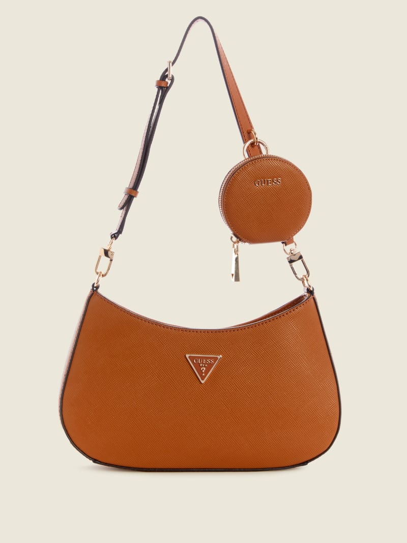 Light Brown Women's Guess Alexie Shoulder Bags | 1924803-FA