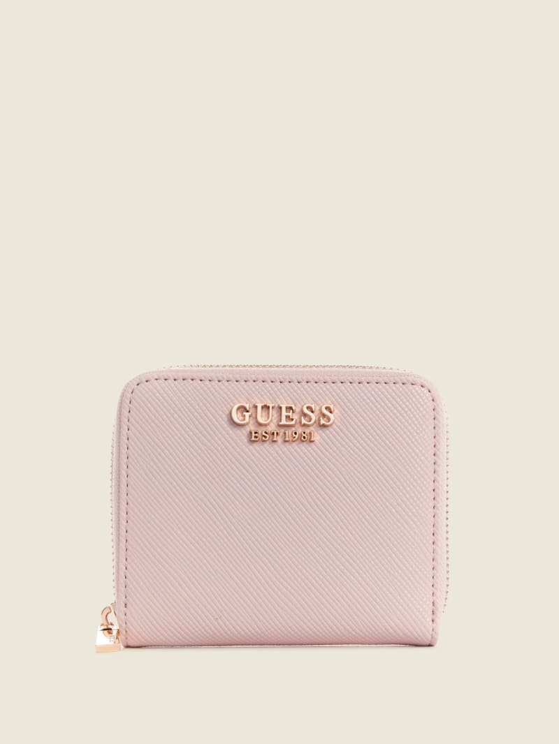 Light Rose Women's Guess Laurel Small Zip-Around Wallets | 6158739-SL