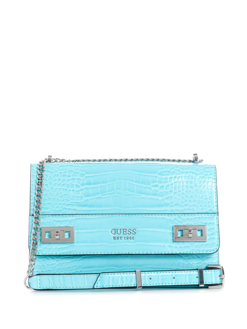 Light Turquoise Women's Guess Katey Convertible Crossbody Bags | 1324986-TO