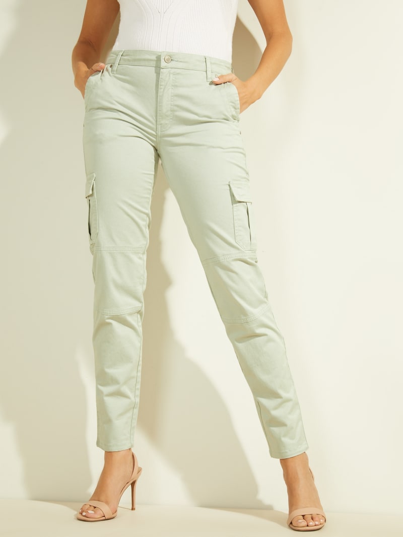 Light Turquoise Women's Guess Sexy Cargos Pants | 5694078-OS