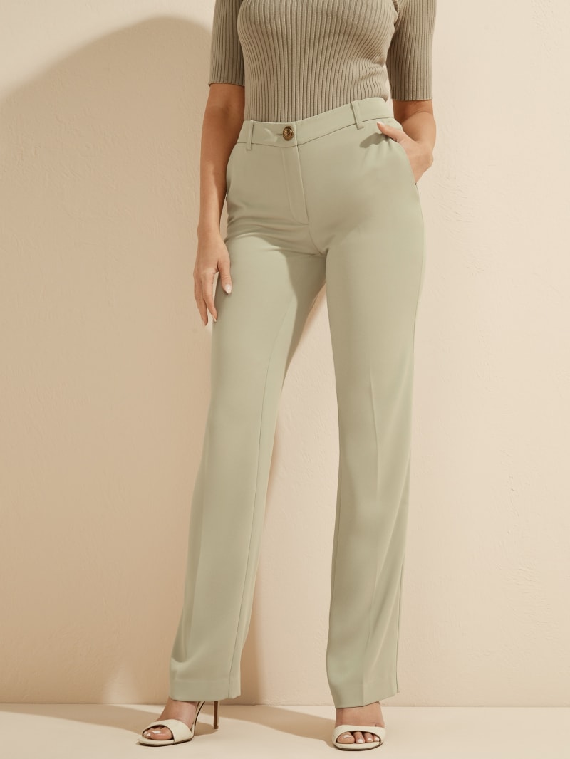 Mint Women's Guess Maya Wide-Leg Genesis Pants | 5201384-FZ