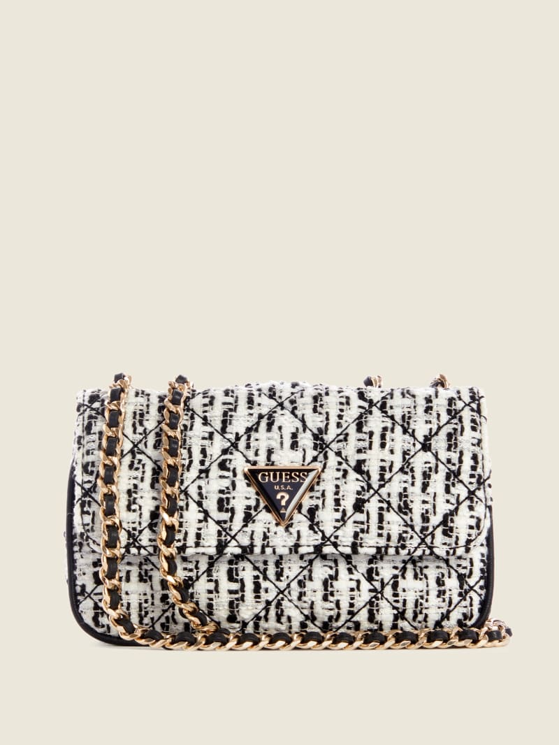 Multicolor Women's Guess Cessily Tweed Micro Mini Bag | 6704192-VN