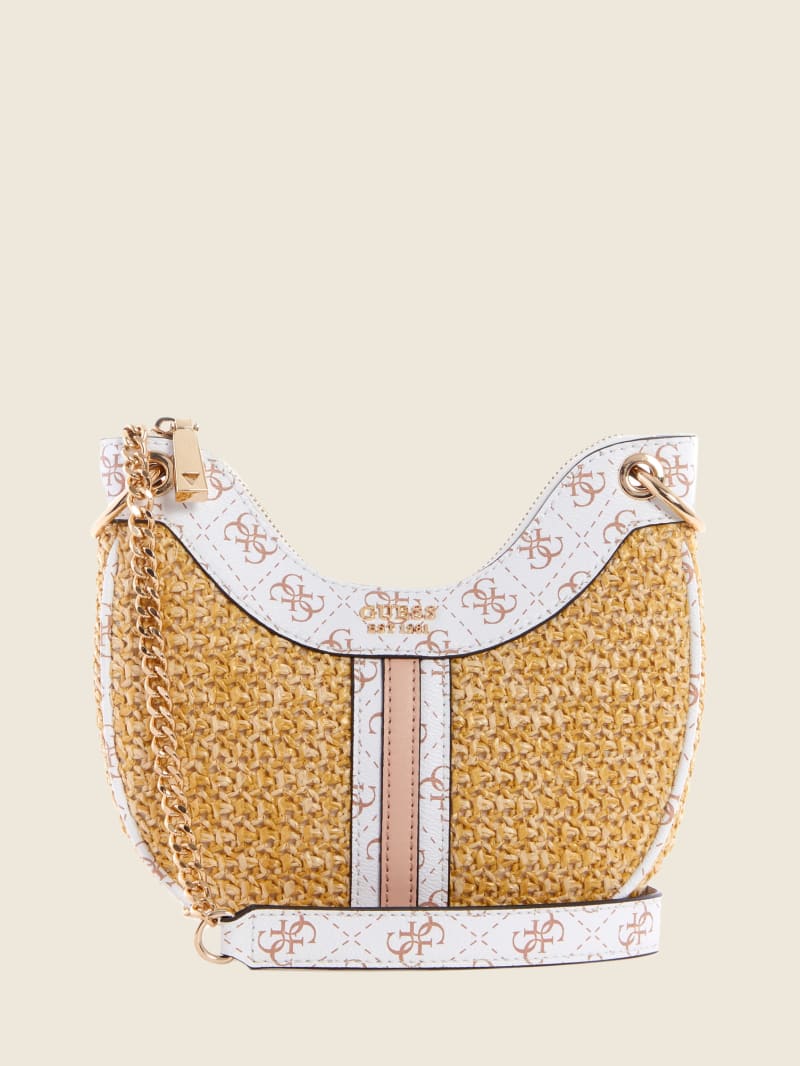 Multicolor Women's Guess Kasinta Raffia Mini Bag | 7642105-RI