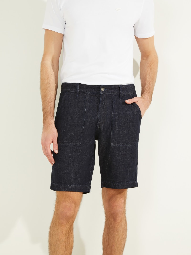 Navy Men's Guess Eco Chinos Pants | 0734258-LQ