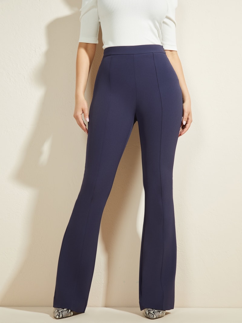 Navy Women's Guess Chloe Pants | 7126590-IU