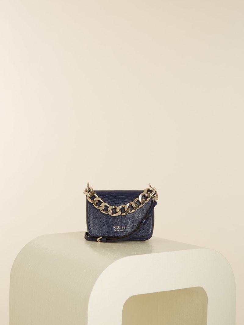 Navy Women's Guess Tullia Crossbody Bags | 0361492-TB