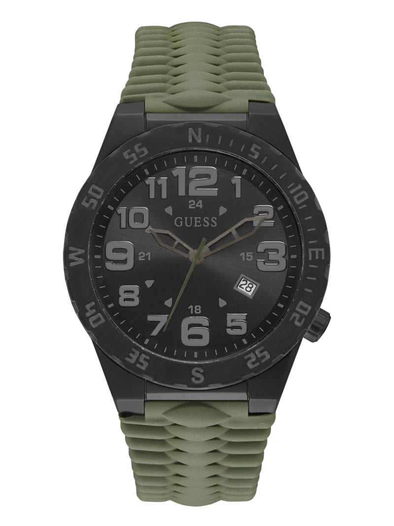 Olive Men's Guess Olive And Multifunction Watches | 9532687-UP