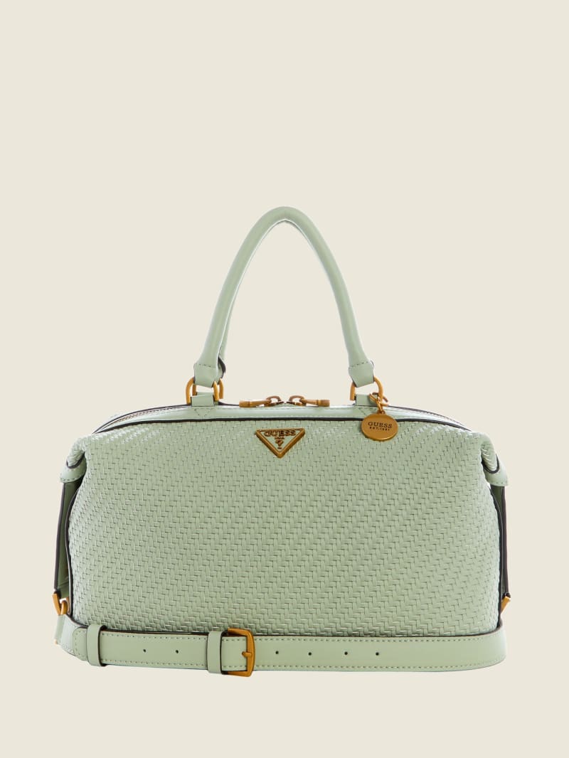 Olive Women's Guess Hassie Soho Satchel Bags | 7486392-QC