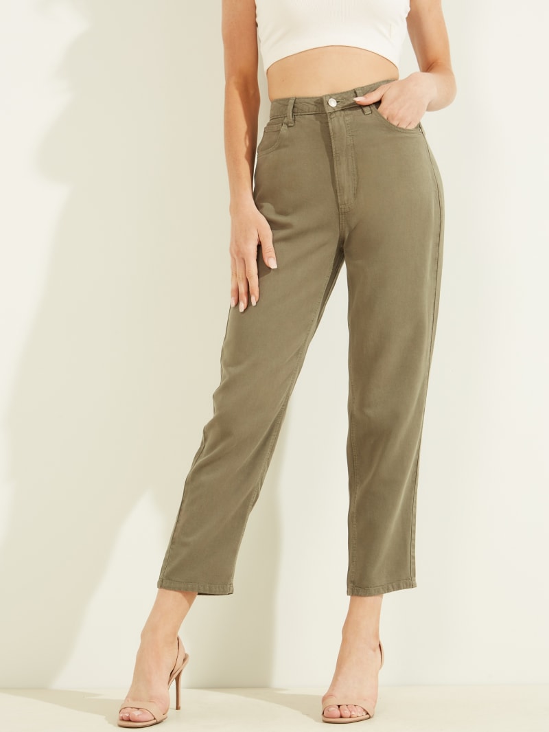 Olive Women's Guess Mom Pants | 6935108-UD