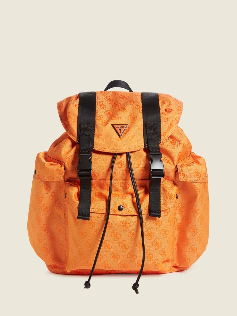 Orange Men's Guess Vezzola Nylon Bags | 8941632-PR