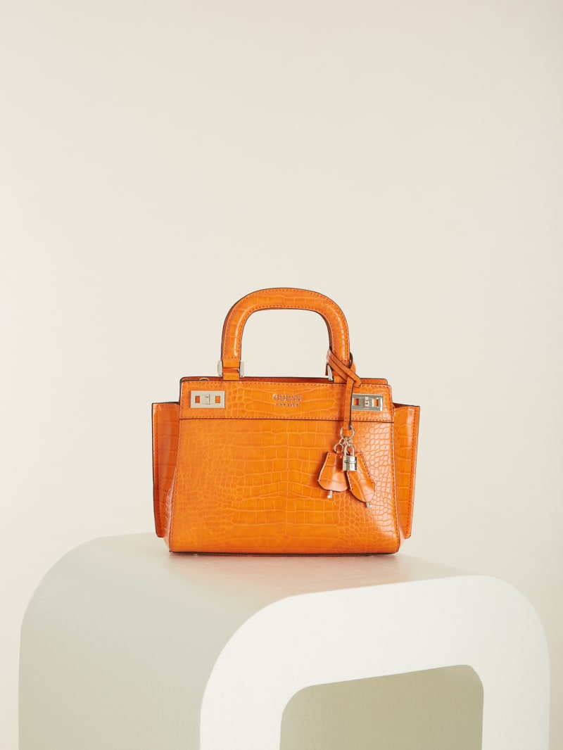 Orange Women's Guess Katey Girlfriend Satchel Bags | 6201397-GK