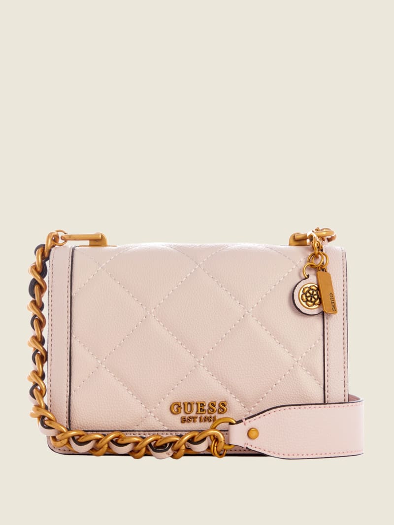 Pink Women's Guess Abey Crossbody Bags | 0846129-WS