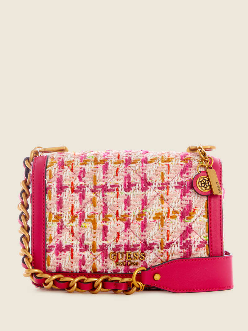 Pink Women's Guess Abey Crossbody Bags | 9047231-XZ