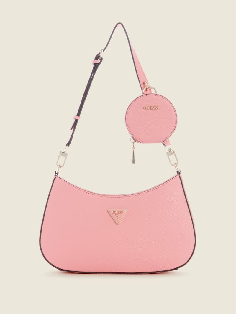 Pink Women's Guess Alexie Shoulder Bags | 0132485-IC