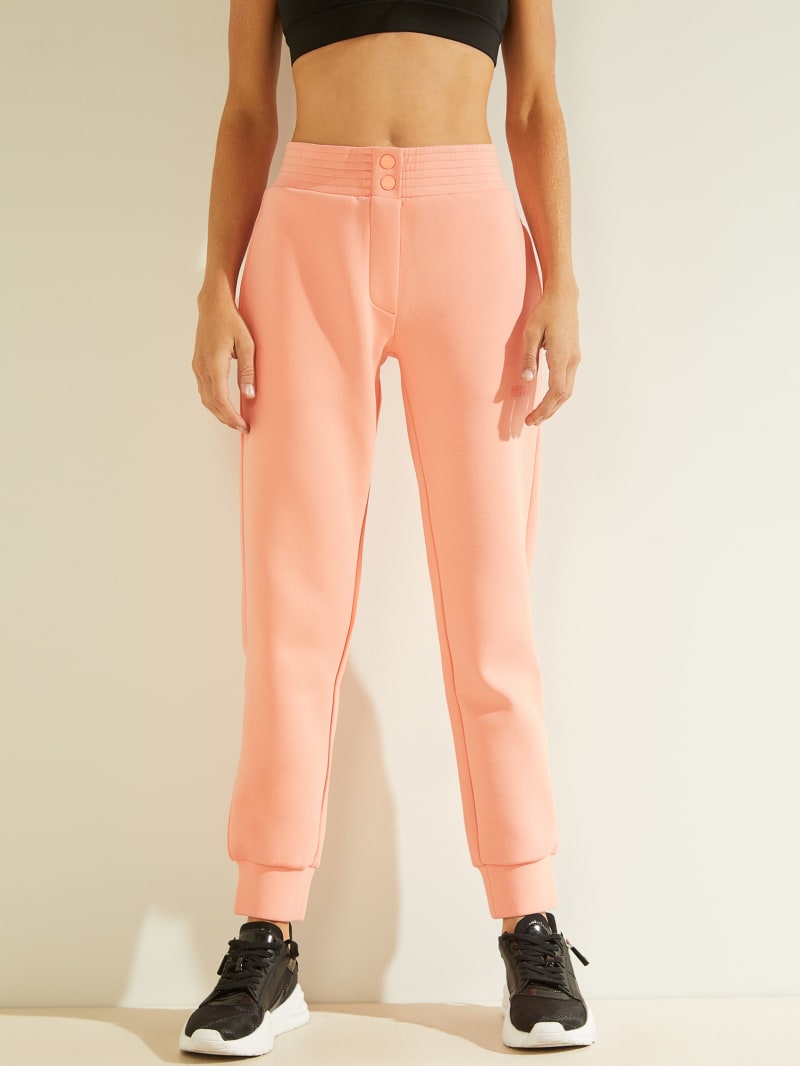 Pink Women's Guess Eco Caren Joggers Pants | 3178264-DS