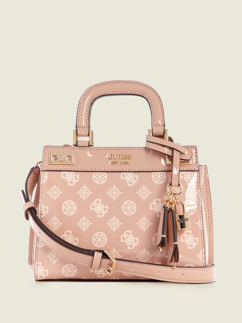 Pink Women's Guess Katey Satchel Bags | 5679320-OZ