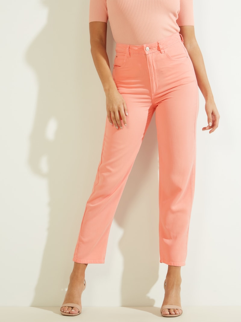 Pink Women's Guess Mom Pants | 7219346-DM