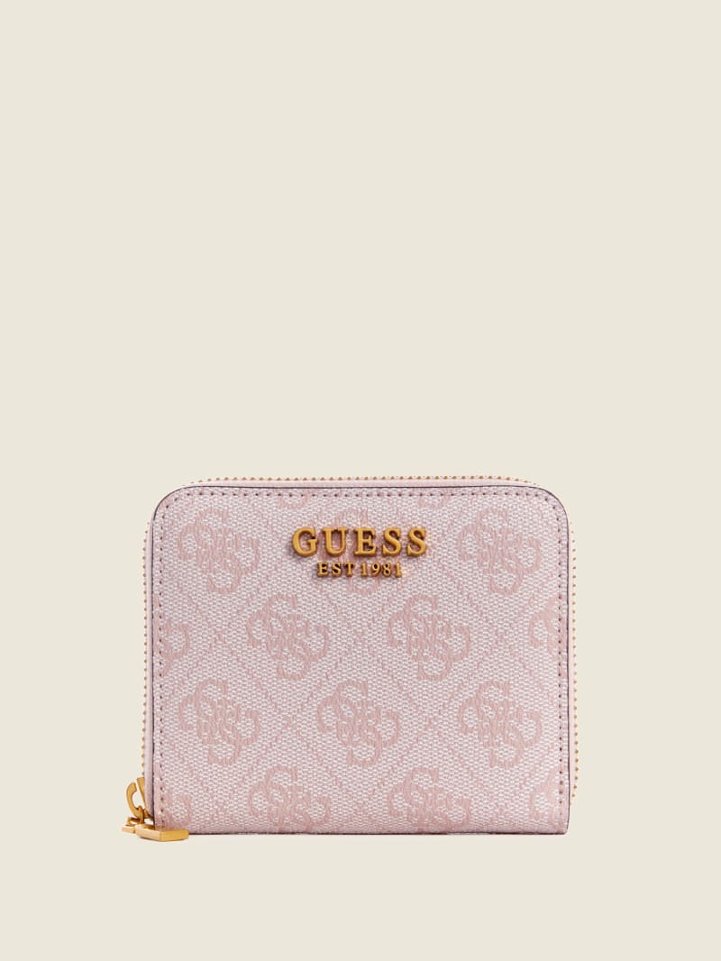 Pink Women's Guess Zadie Small Logo Zip-Around Wallets | 9235406-RG