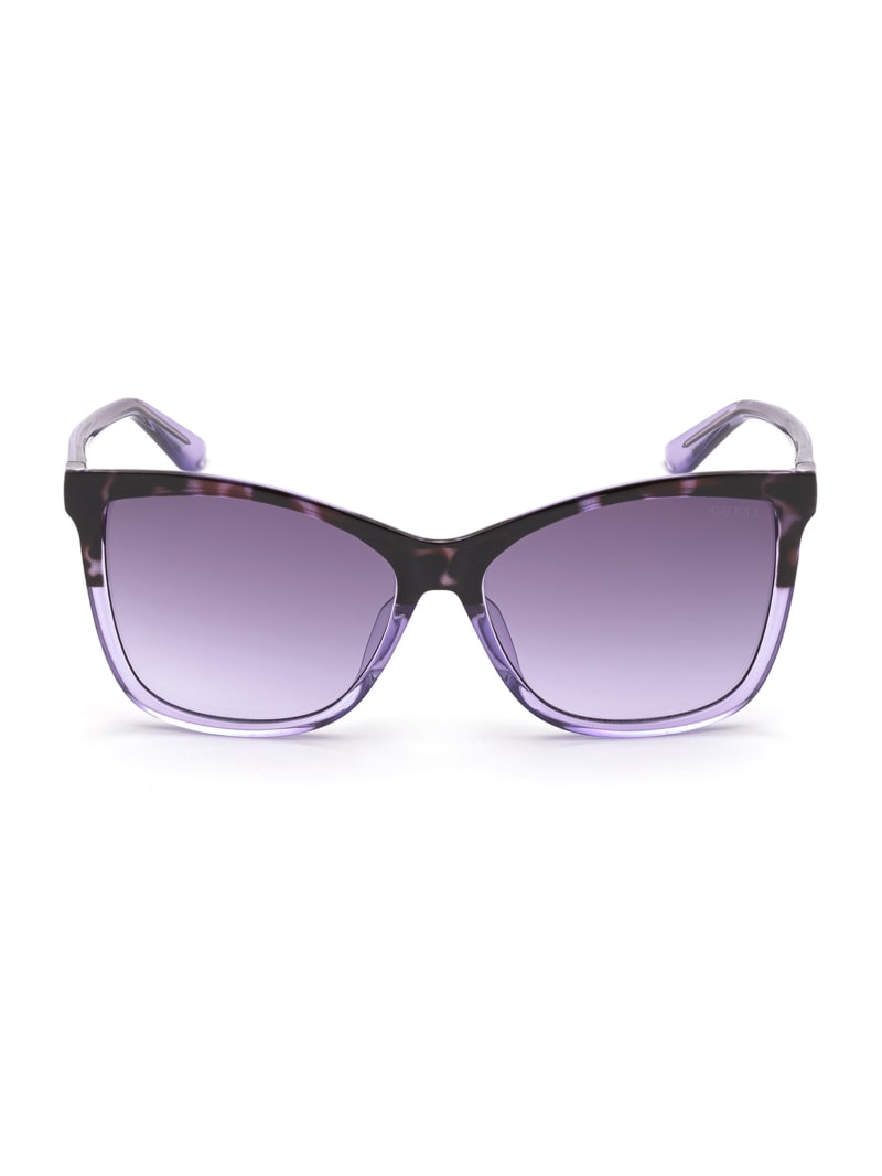 Purple Women's Guess Purple Square Sunglasses | 6591342-TR