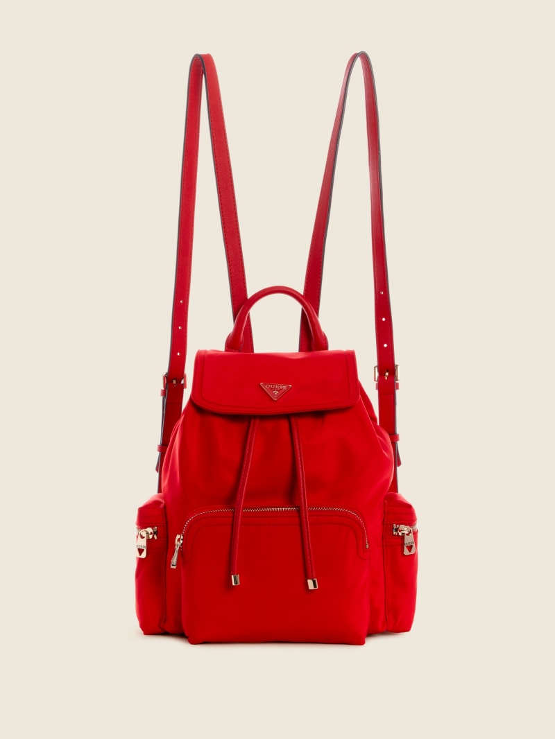 Red Women's Guess Eco Gemma Backpacks | 9036258-ZX