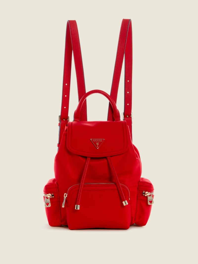 Red Women's Guess Eco Gemma Small Backpacks | 1806574-JT