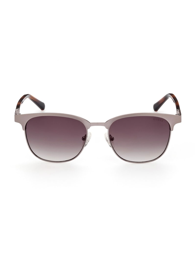 Rose Gold Men's Guess Clubmaster Metal Sunglasses | 7924165-HD