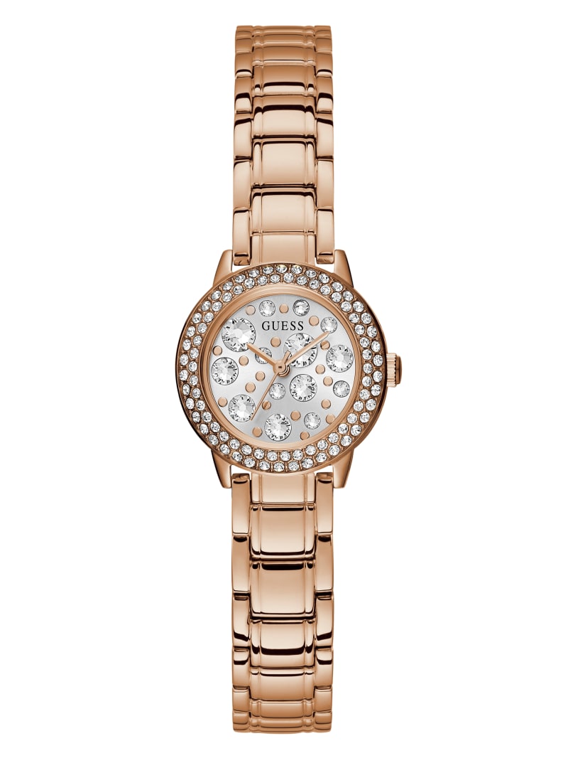 Rose Gold Women's Guess Rose Gold-Tone Analog Watches | 6918274-EA