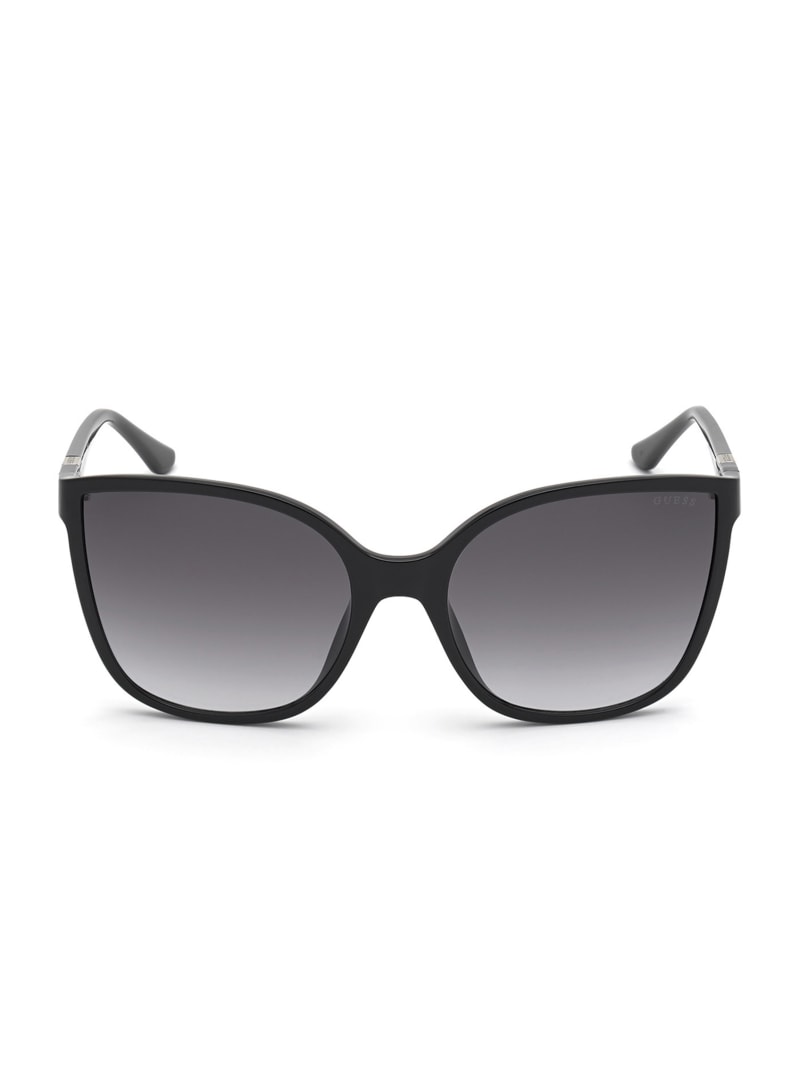 Silver Women's Guess Oversized Cat-Eye Sunglasses | 2903476-EQ