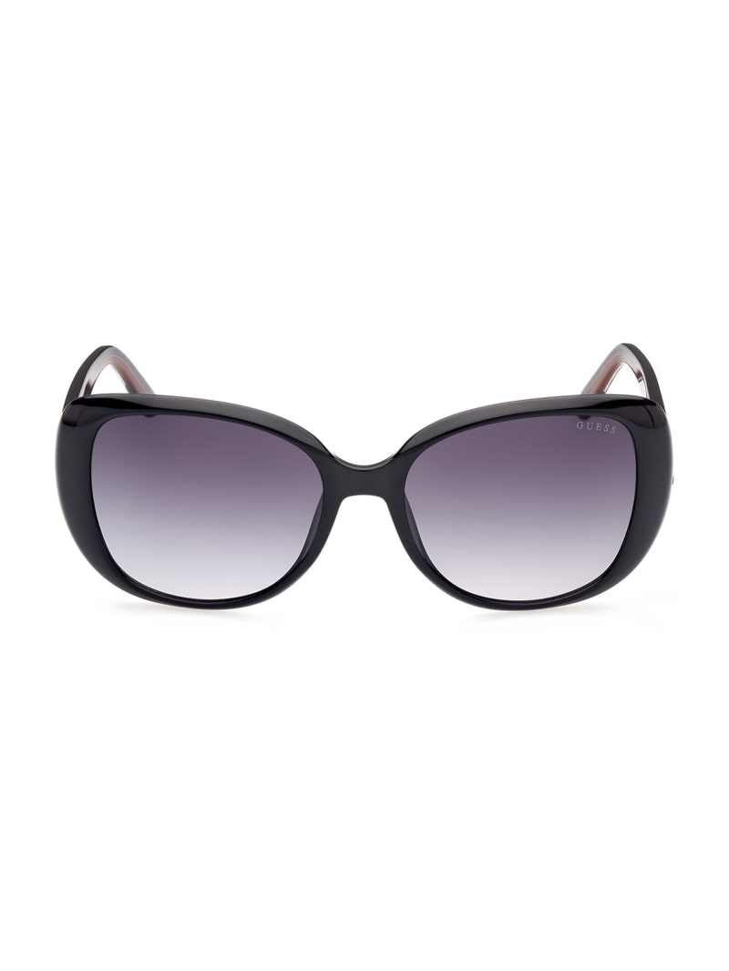 Silver Women's Guess Round-Square Sunglasses | 7935621-DJ