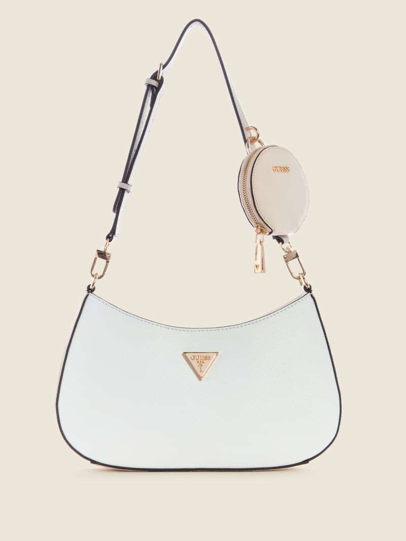 White Women's Guess Alexie Shoulder Bags | 7921346-WZ