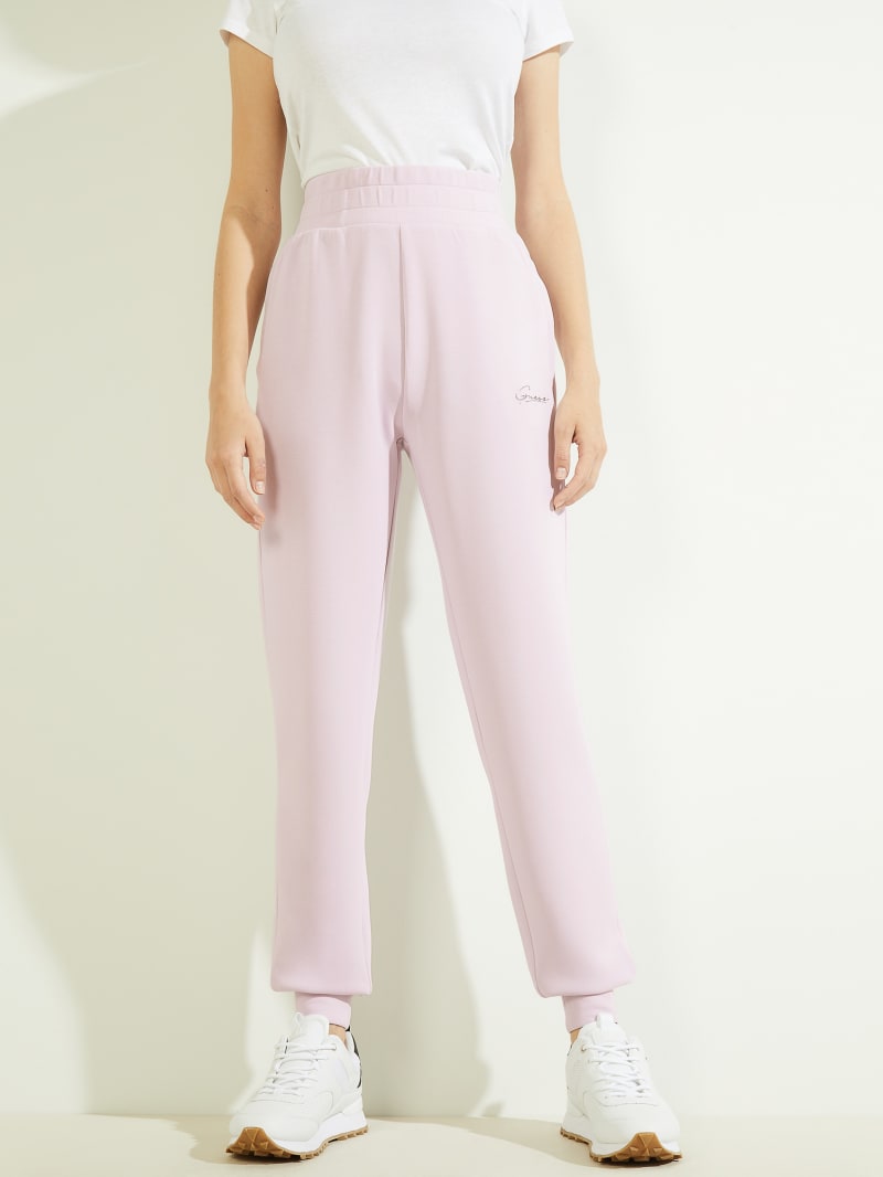 White Women's Guess Eco Effie Joggers Pants | 9075348-FM