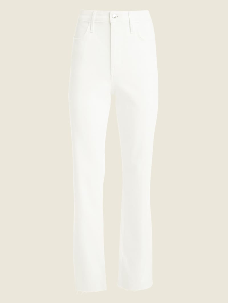 White Women's Guess Hollywood Straight Pants | 4215678-YT