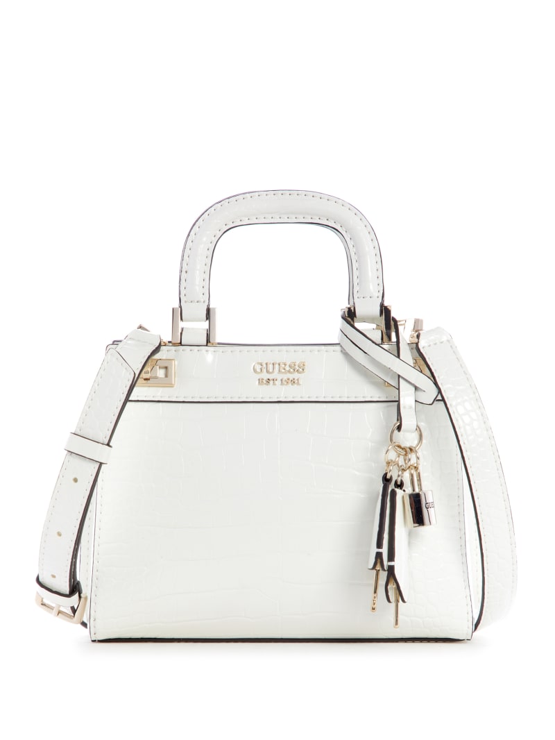 White Women's Guess Katey Satchel Bags | 3210765-KB