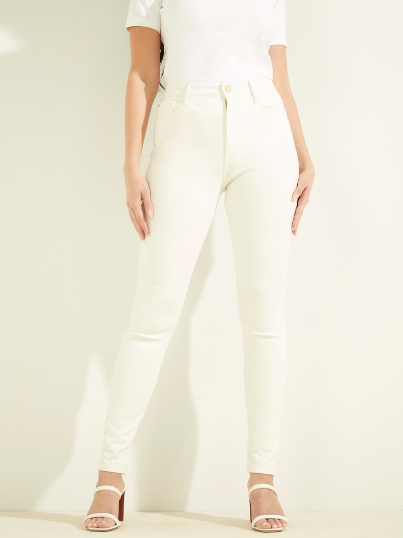 White Women's Guess Stiletto No. 97 Jean Pants | 6145203-OT