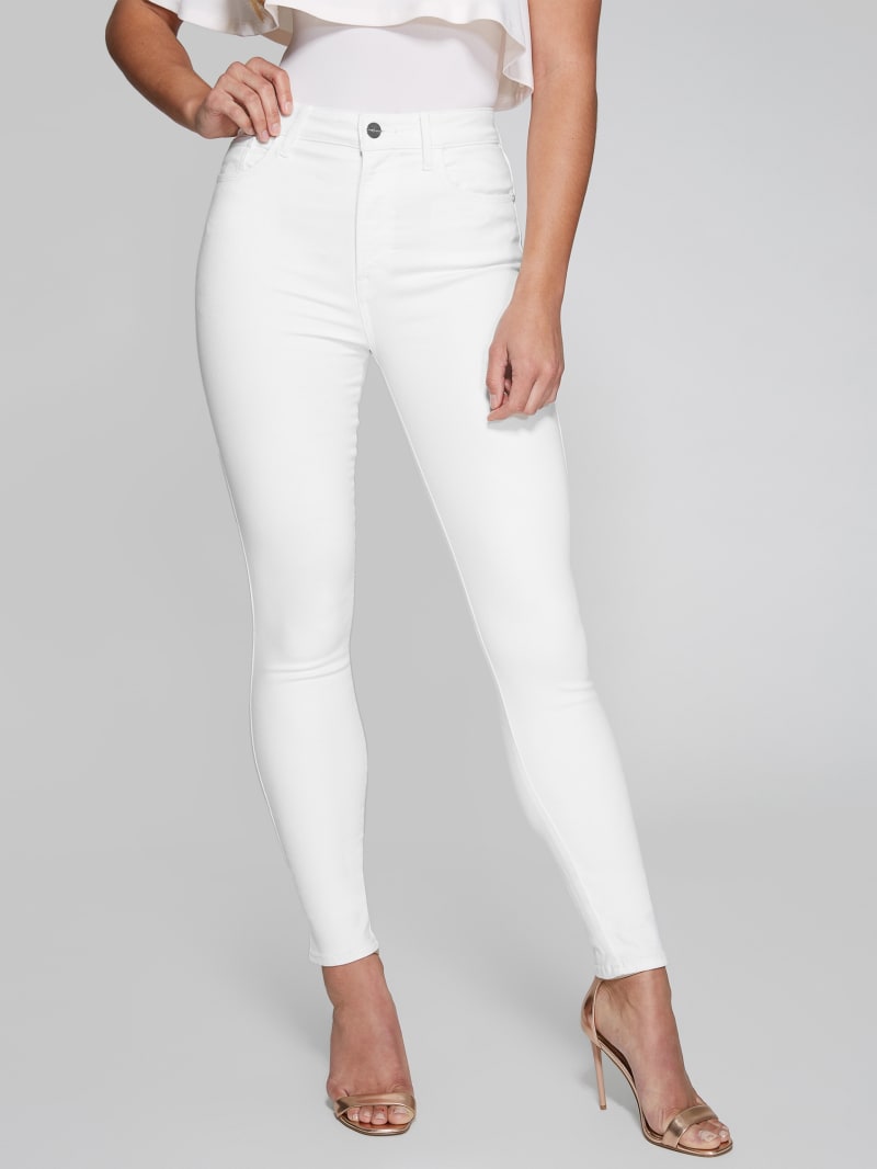 White Women's Guess Stiletto No. 97 Skinny Pants | 4852710-QW