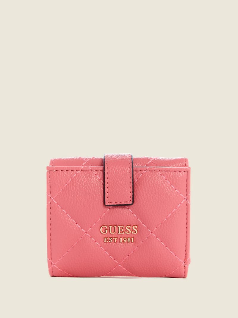 Apricot Women\'s Guess Gillian Petite Trifold Wallets | 1263450-WE