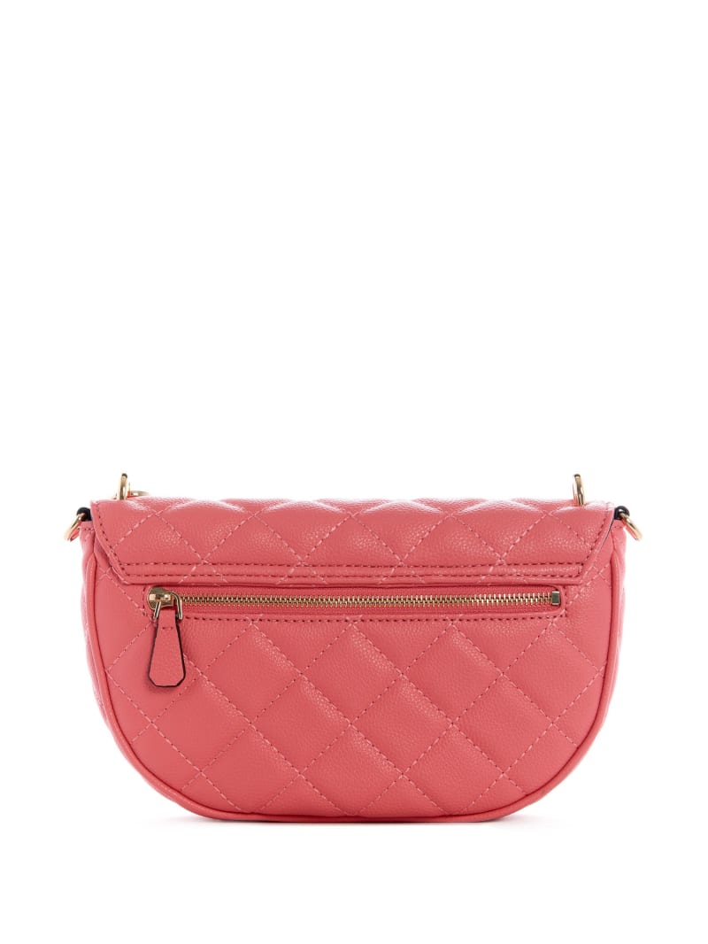 Apricot Women's Guess Gillian Quilted Flap Crossbody Bags | 0874129-IQ