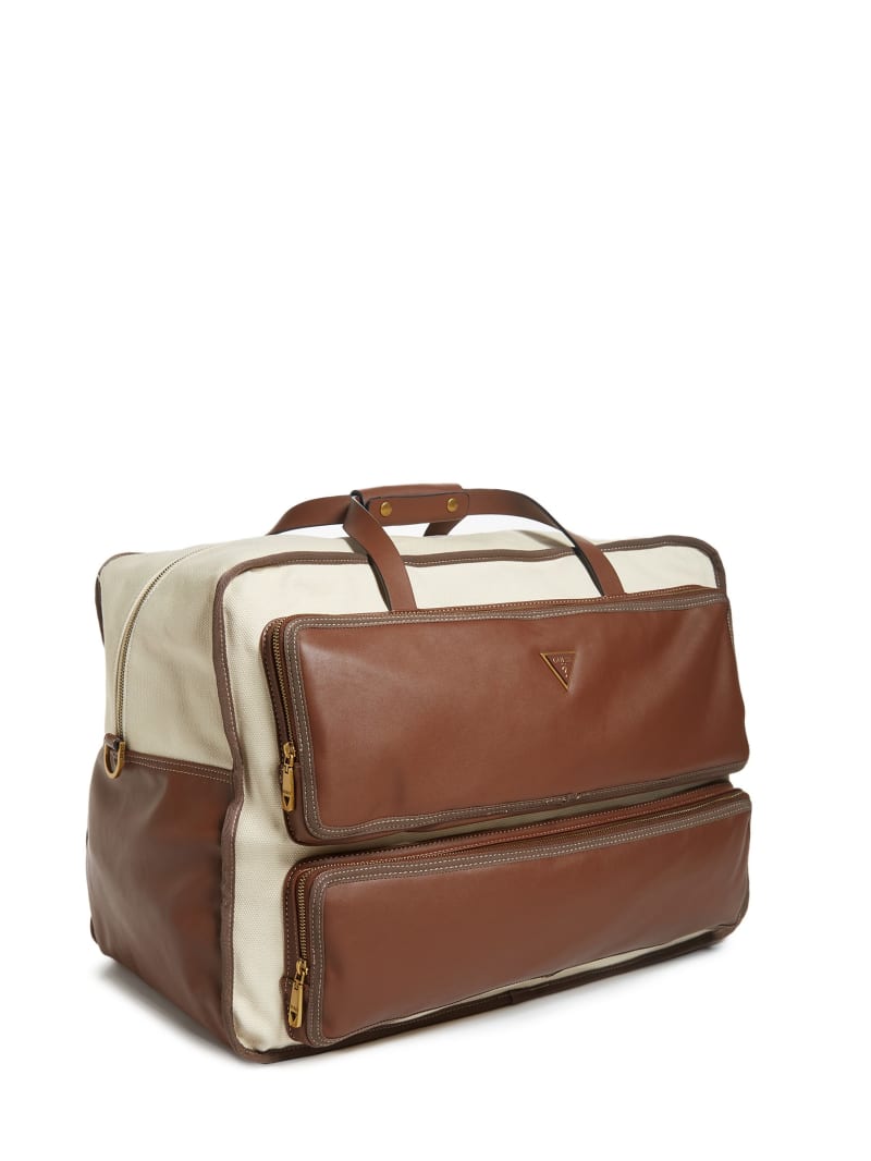 Beige Men's Guess Wanderluxe Work Bags | 2564087-JC