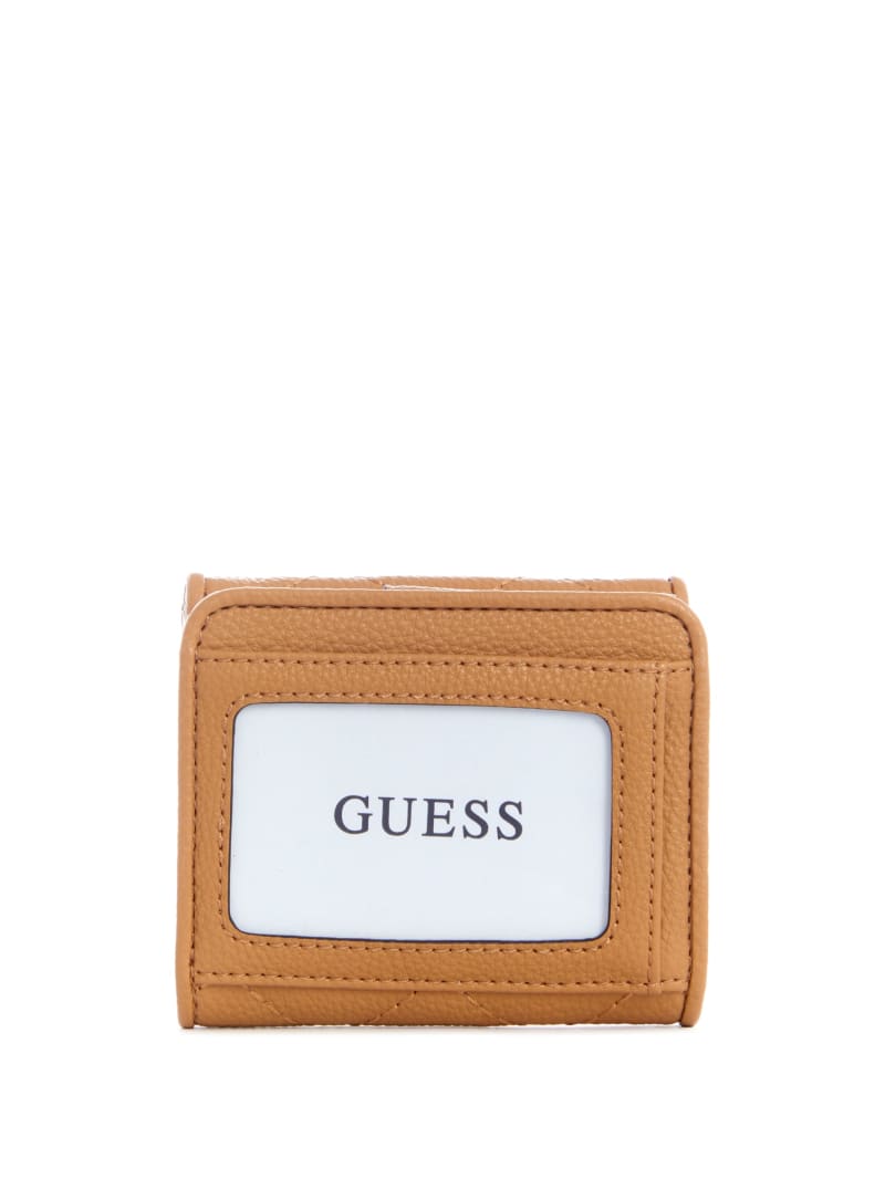 Beige Women's Guess Abey Card & Coin Purse Wallets | 9607853-HJ