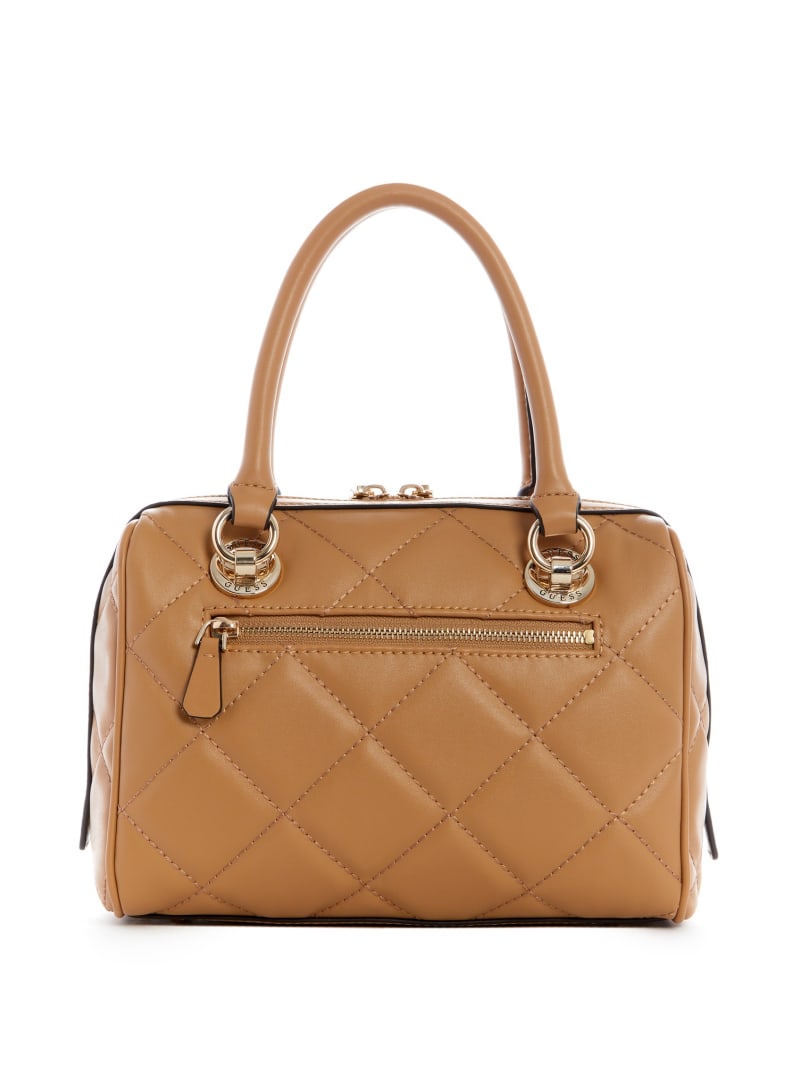 Beige Women's Guess Cessily Box Satchel Bags | 3198274-JL