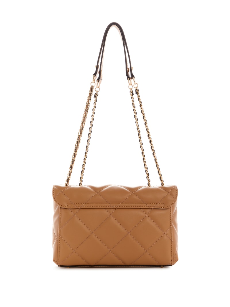 Beige Women's Guess Cessily Quilted Convertible Crossbody Bags | 1097243-YJ