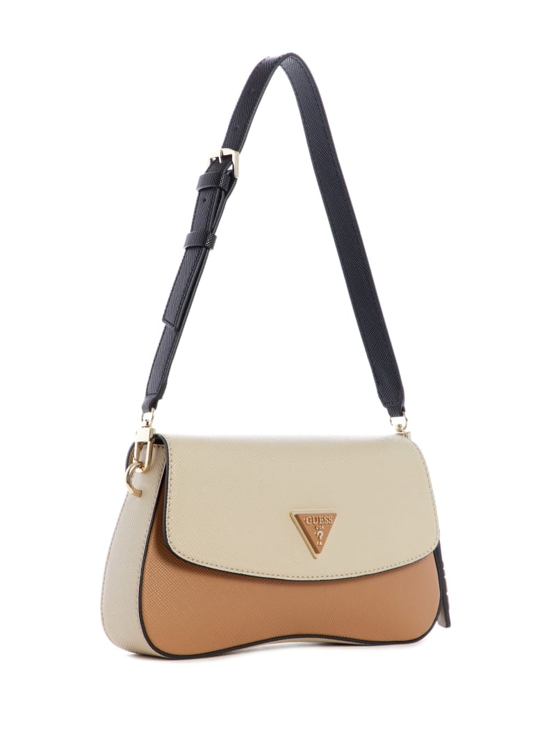 Beige Women's Guess Cordelia Flap Shoulder Bags | 9378621-FU