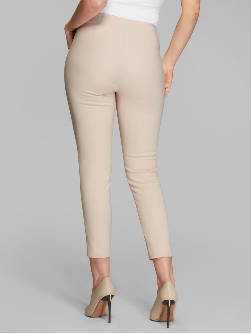 Beige Women's Guess Cropped Candi Pants | 9341278-QG