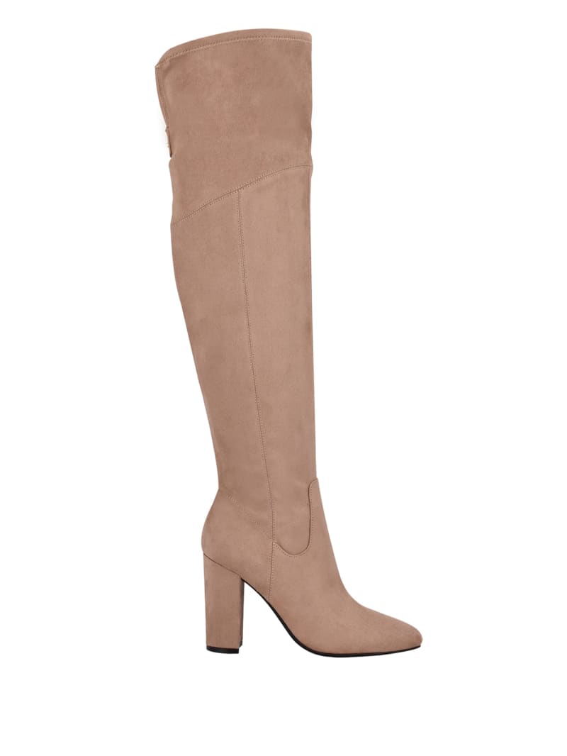 Beige Women's Guess Mireya Over-The-Knee Boots | 6730942-NA