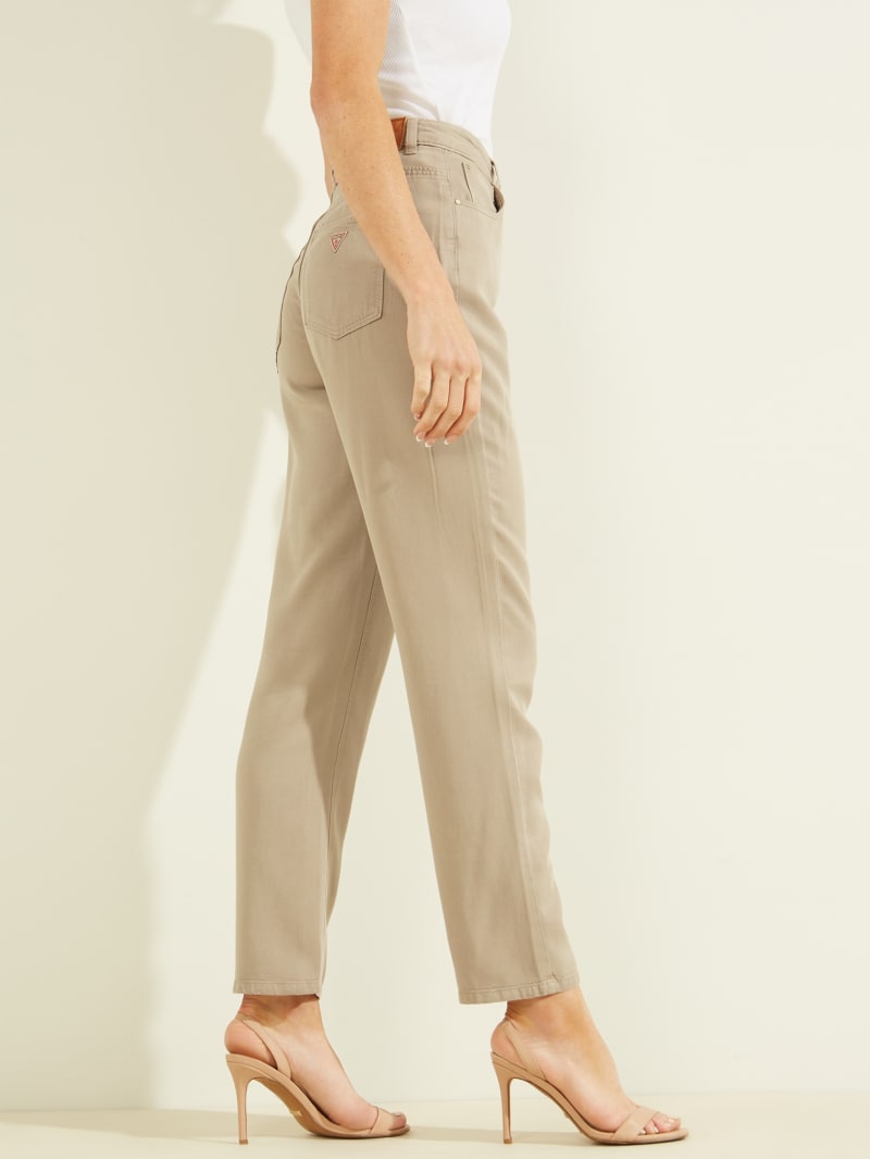 Beige Women's Guess Mom Pants | 5246190-OG